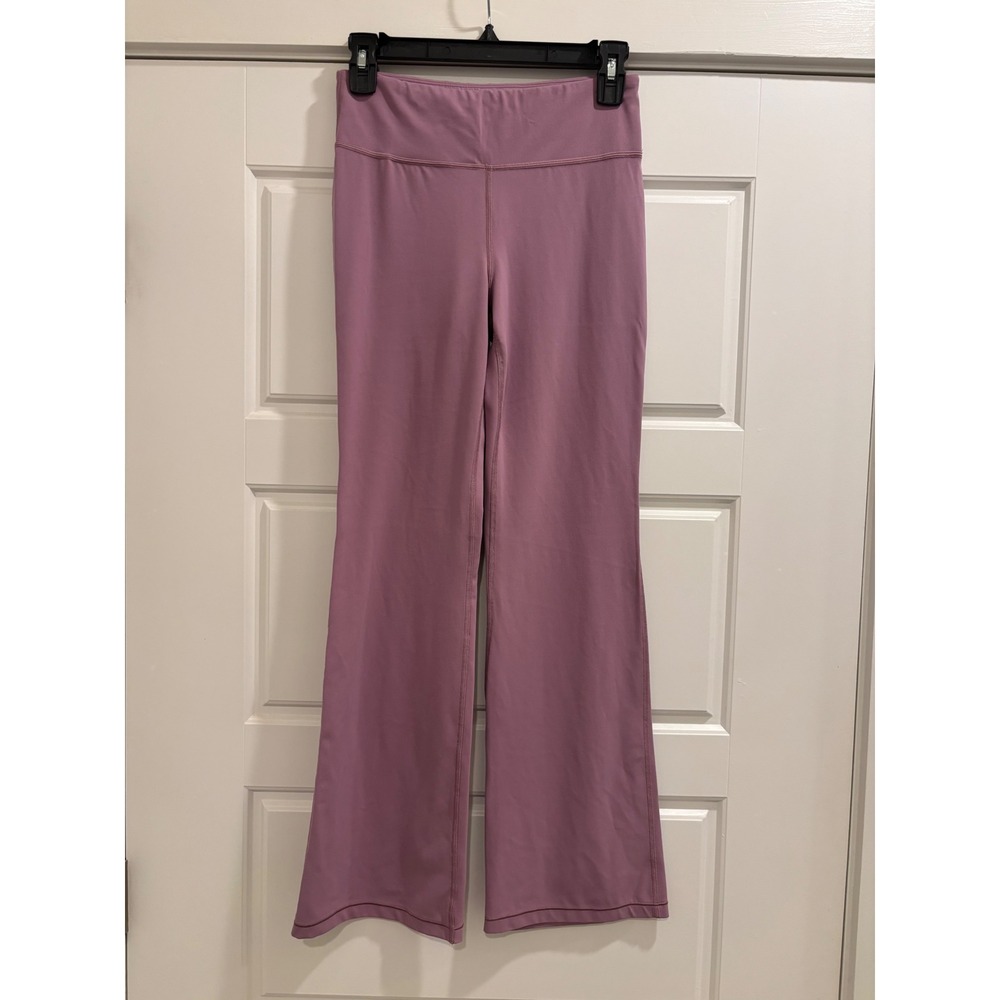 Athleta Girl High Rise Chit Chat Flare Pant Purple Mauve XXL 16 Yoga Leggings